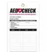 AED Check Tag 